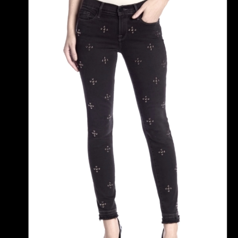 Frame Le Skinny de Jeanne Gray Denim Women's Size 25 - Picture 1 of 13